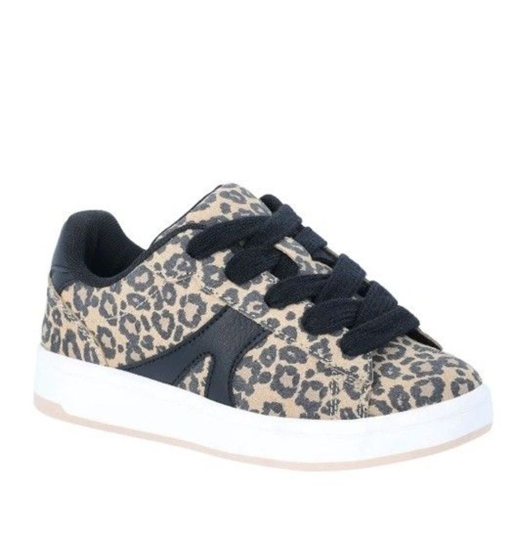 Wonder Nation Big Girls Platform Soccer Sneakers Cheetah Design Size 4 NWT